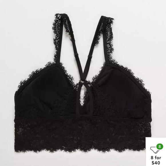 Aerie eyelash lace racerback bralette - Picture 3 of 13